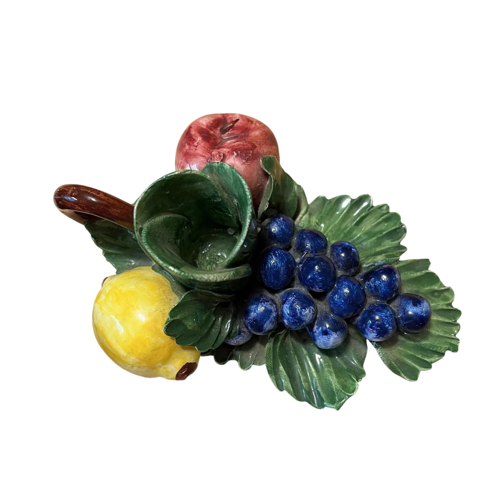 Early 20th Century Belfiore Collection Capodimonte Candlestick Holder Made in Italy - A Pair - 5