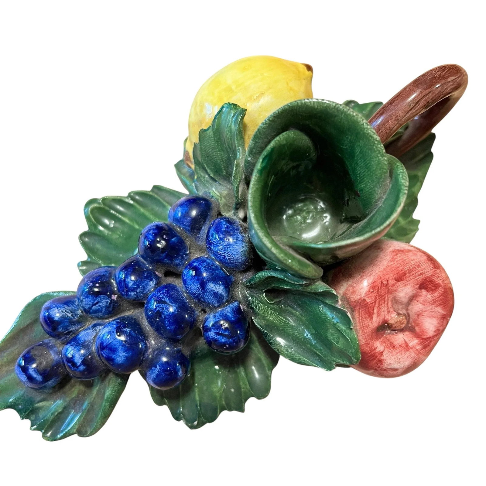 Early 20th Century Belfiore Collection Capodimonte Candlestick Holder Made in Italy - A Pair - 6