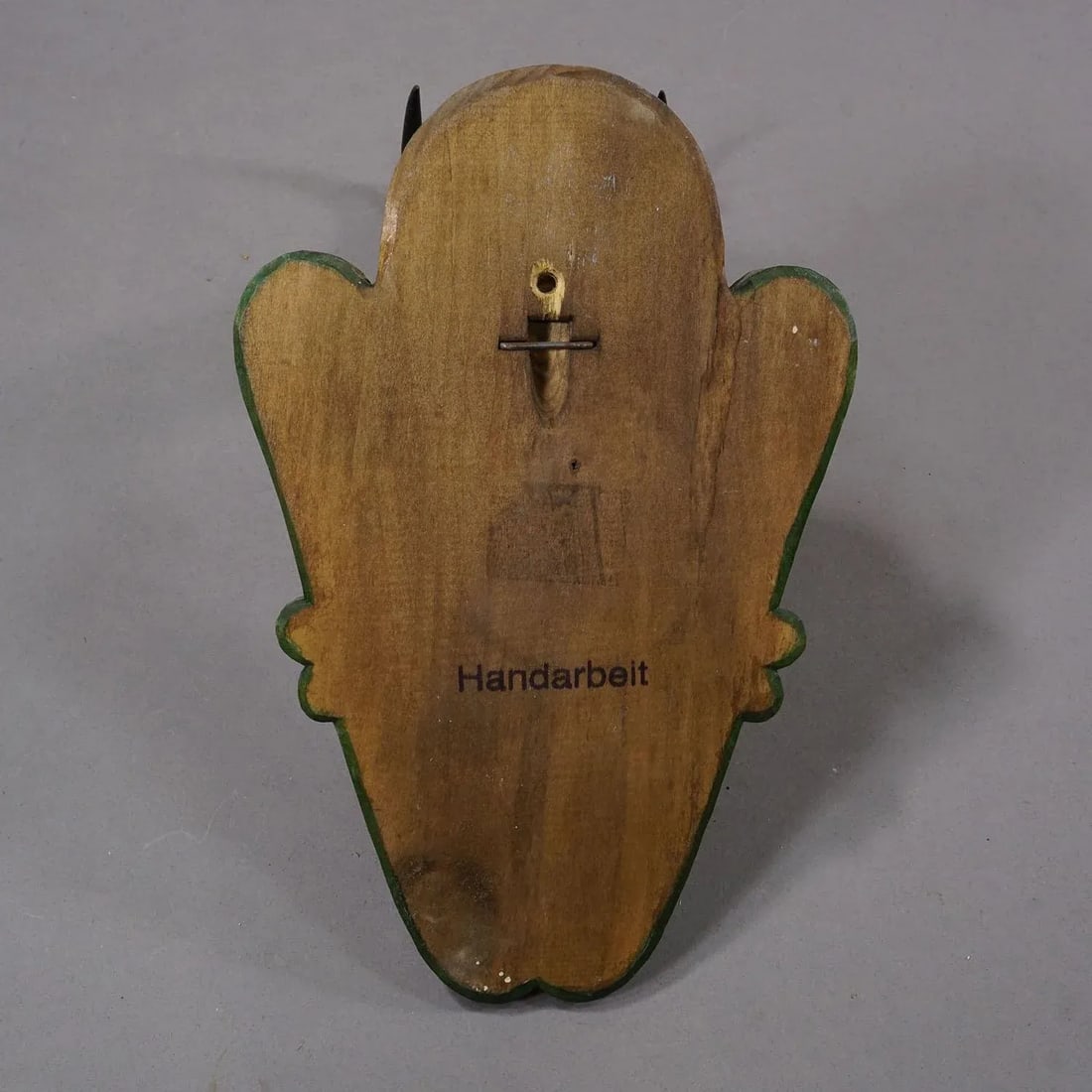 Vintage Black Forest Chamois Trophy on Carved Plaque Ca. 1950 - 5
