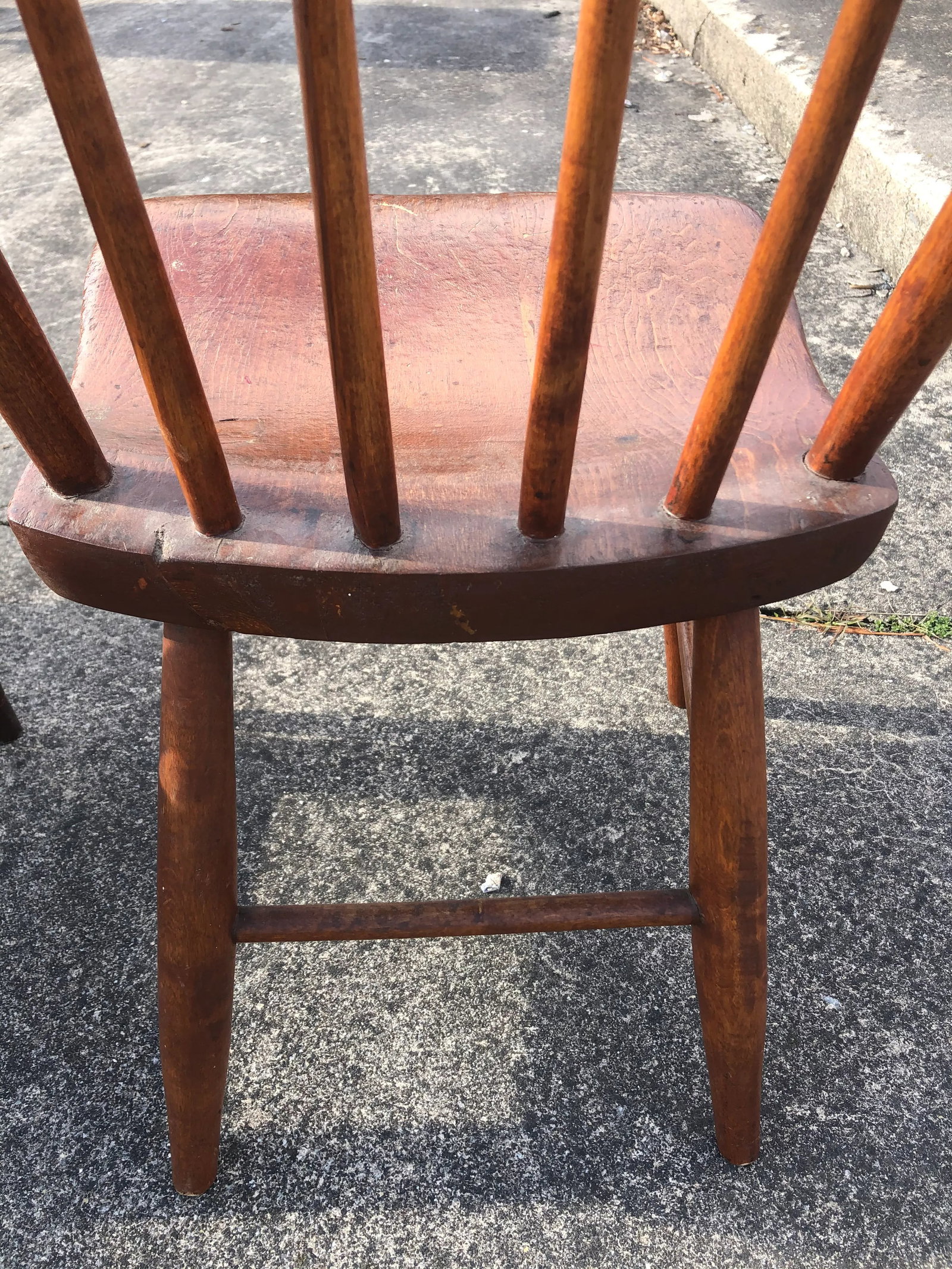 Vintage Rustic Schoolhouse Chairs - a Pair - 11