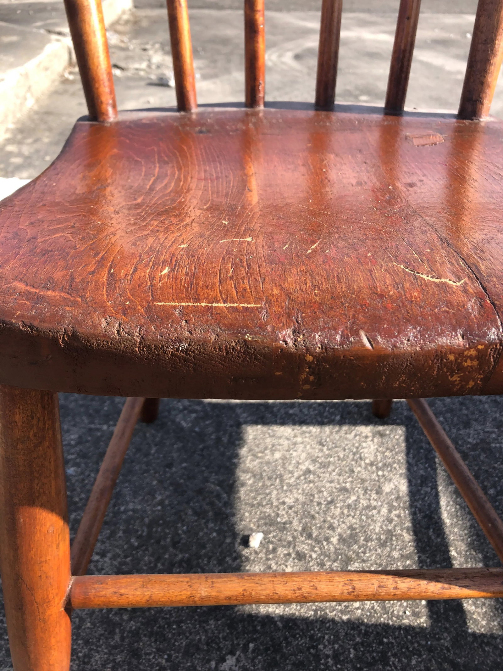 Vintage Rustic Schoolhouse Chairs - a Pair - 4
