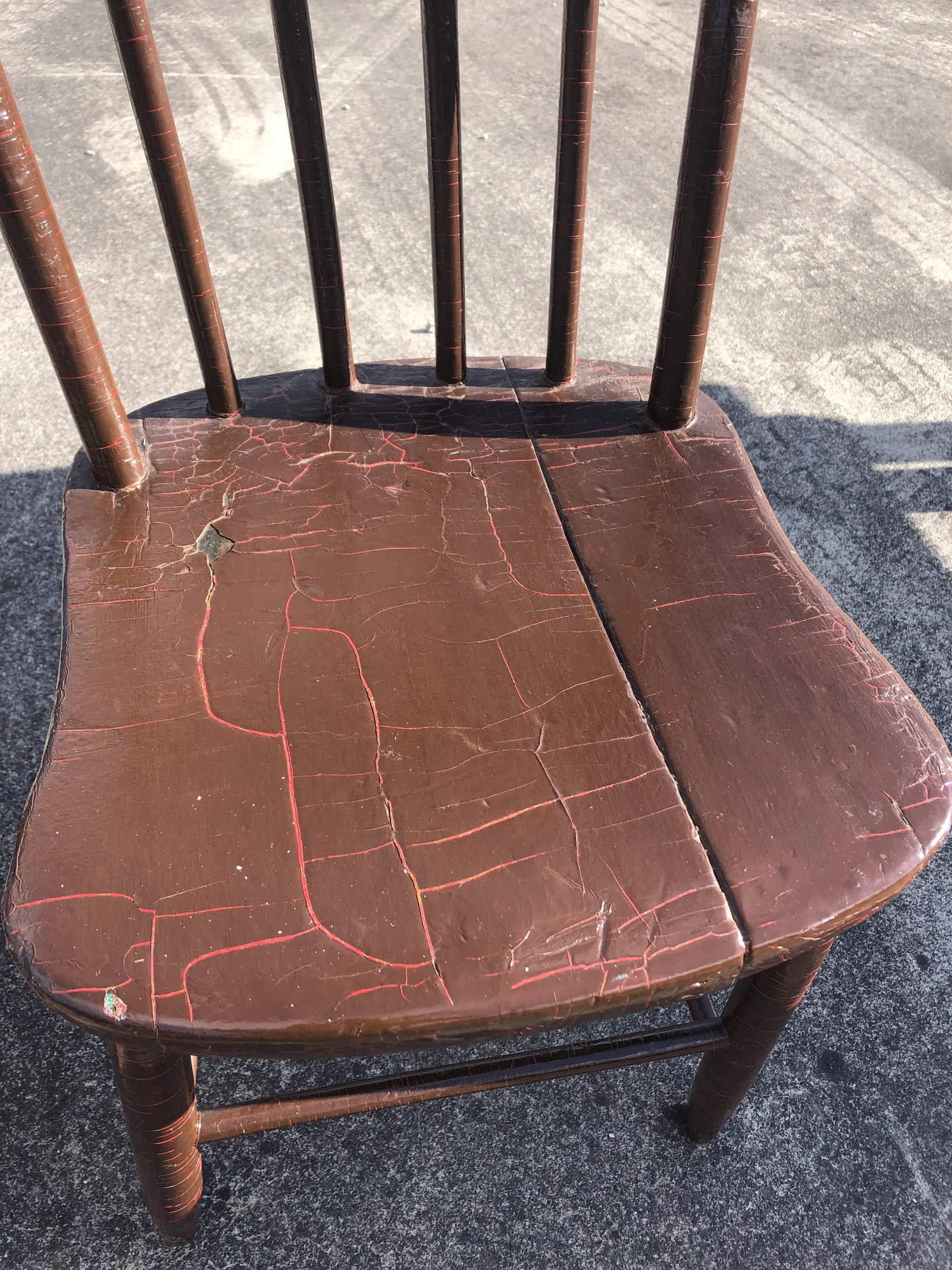 Vintage Rustic Schoolhouse Chairs - a Pair - 5