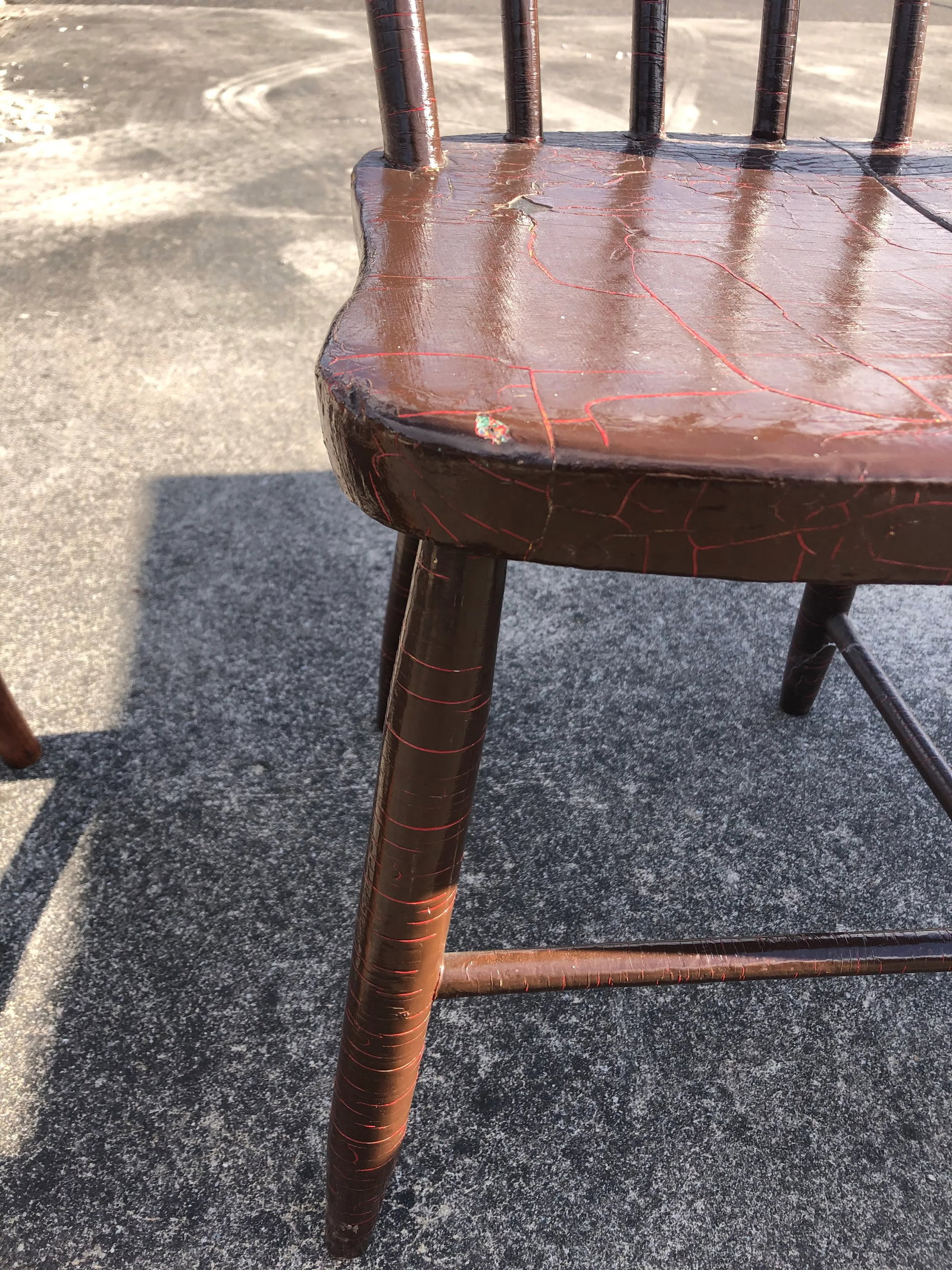 Vintage Rustic Schoolhouse Chairs - a Pair - 7