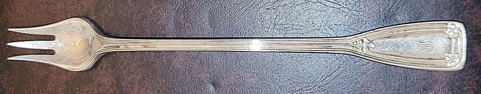 1940s Tiffany St Dunstan Style Sterling Silver Olive Fork Spork - 2