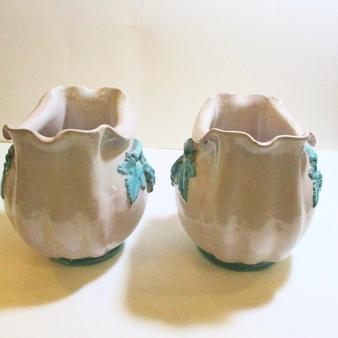 Vintage Italian Ceramic Cachepot - a Pair of 2 - 4