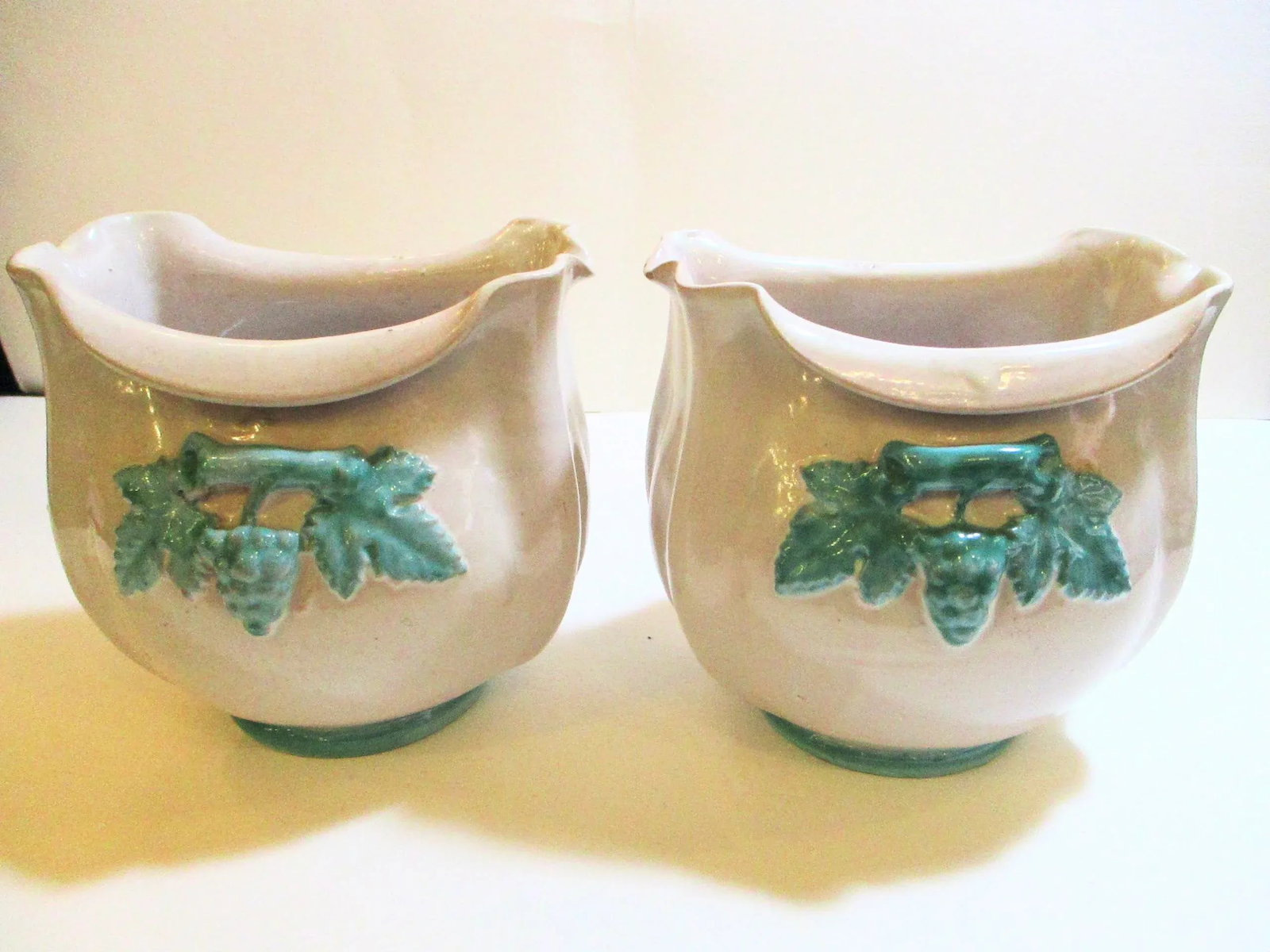 Vintage Italian Ceramic Cachepot - a Pair of 2 - 7