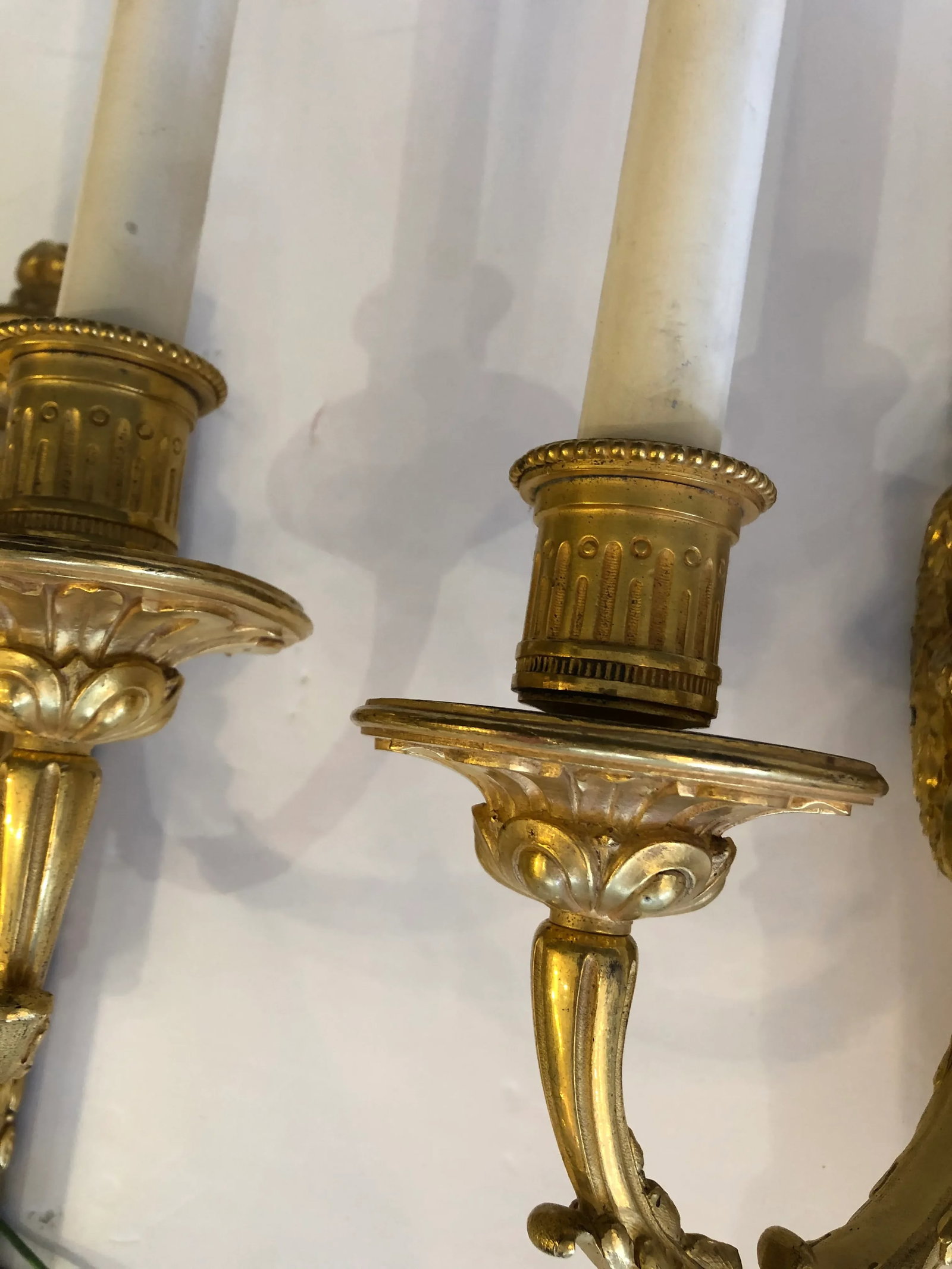Dore Gilt Bronze Regency Style Sconces by Caldwell -A Pair - 7