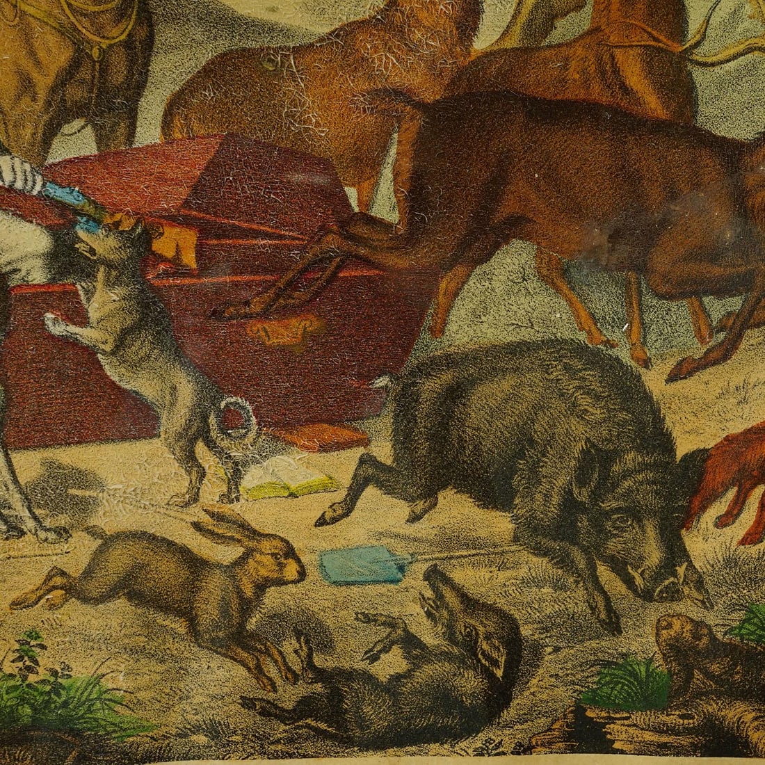 Antique Print 'The Hunter's Awakening', Germany Late 19th Century - 6