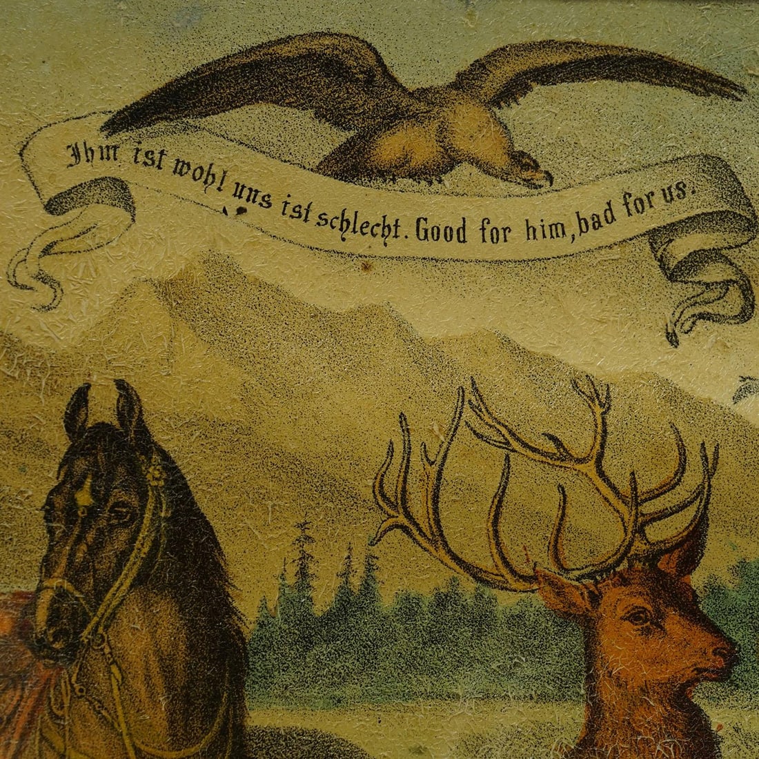 Antique Print 'The Hunter's Awakening', Germany Late 19th Century - 9