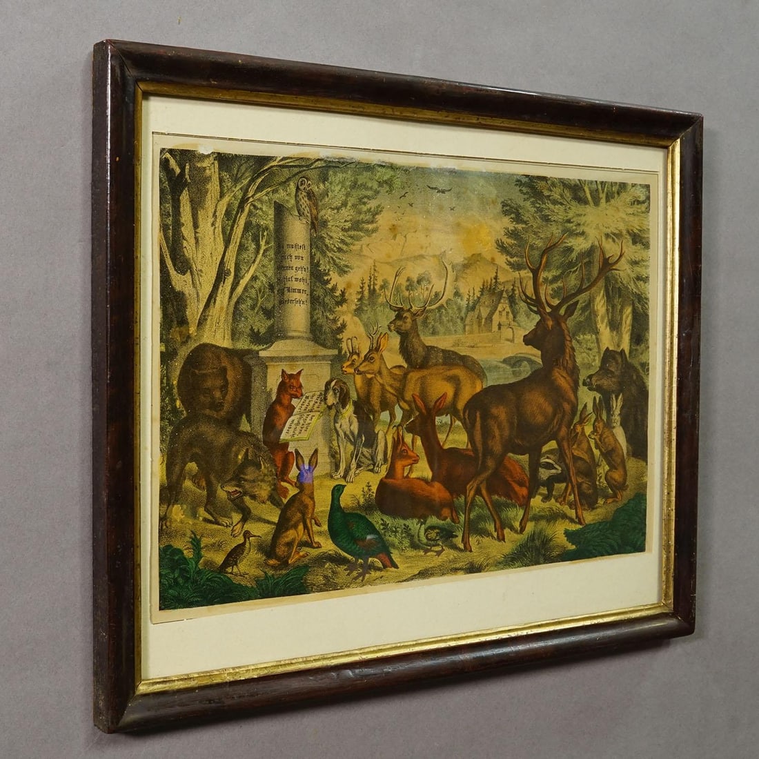 Antique Print 'The Hunters Tomp', Germany Late 19th Century - 2