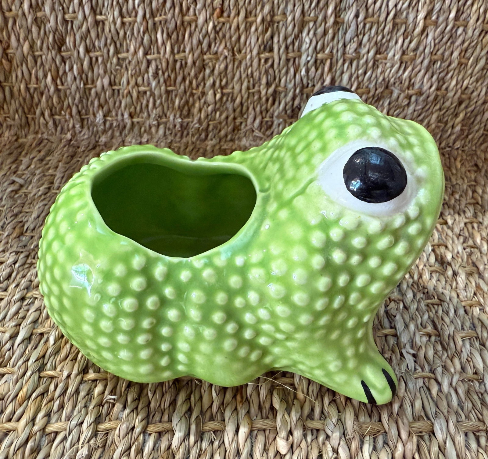 Vintage Mottahedeh Jean Rogers Style Frog Planter - 2