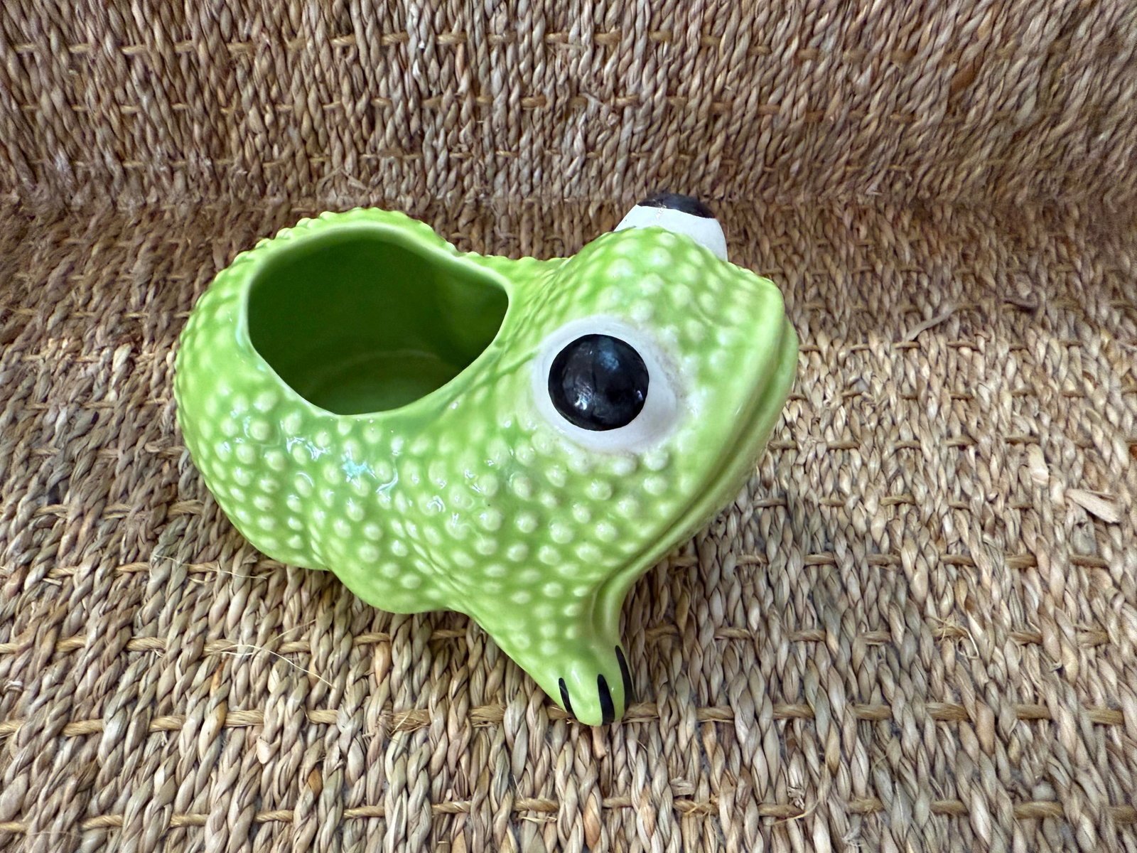 Vintage Mottahedeh Jean Rogers Style Frog Planter - 5