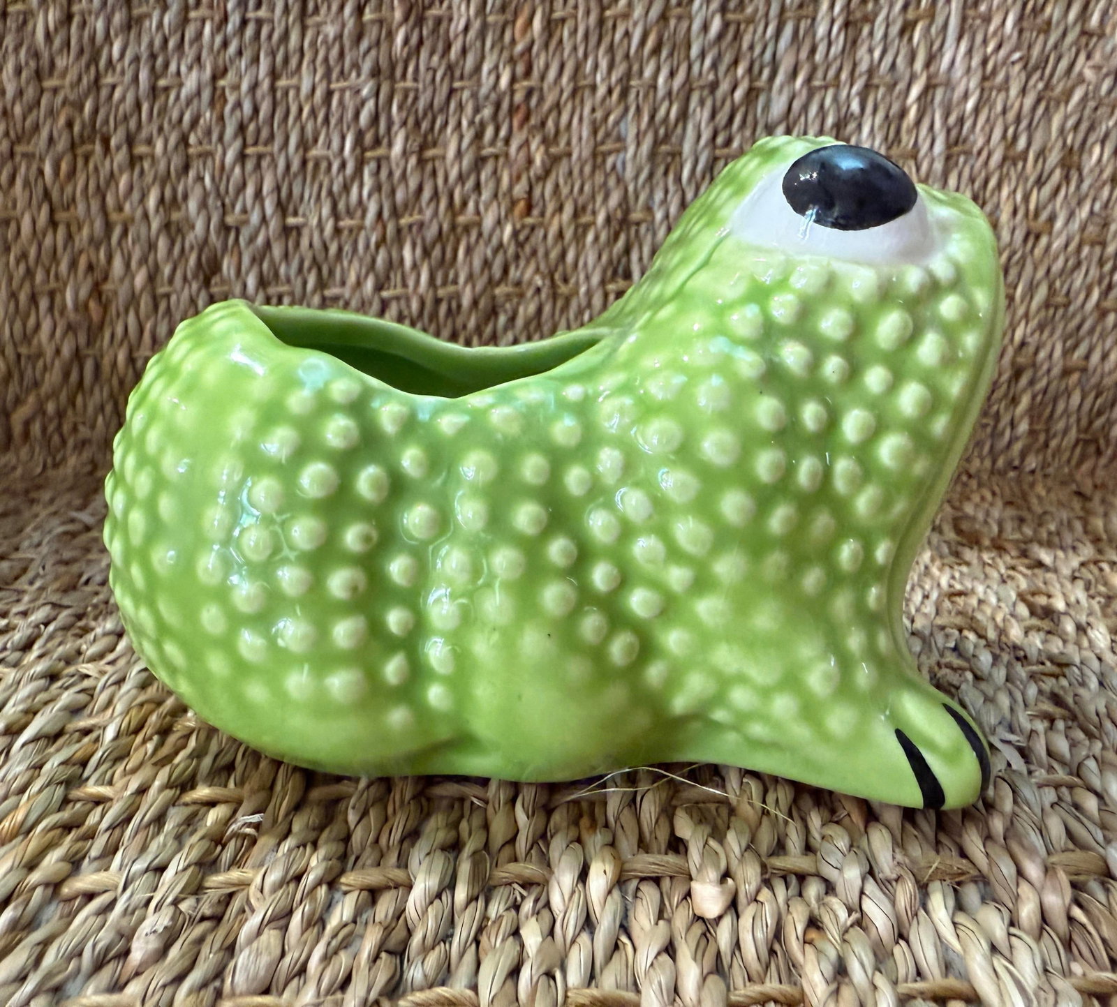 Vintage Mottahedeh Jean Rogers Style Frog Planter - 6
