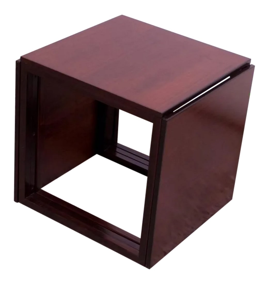 Kai Kristiansen Rosewood "Cube" of Three Interlocking Nesting Tables (1 of 13)