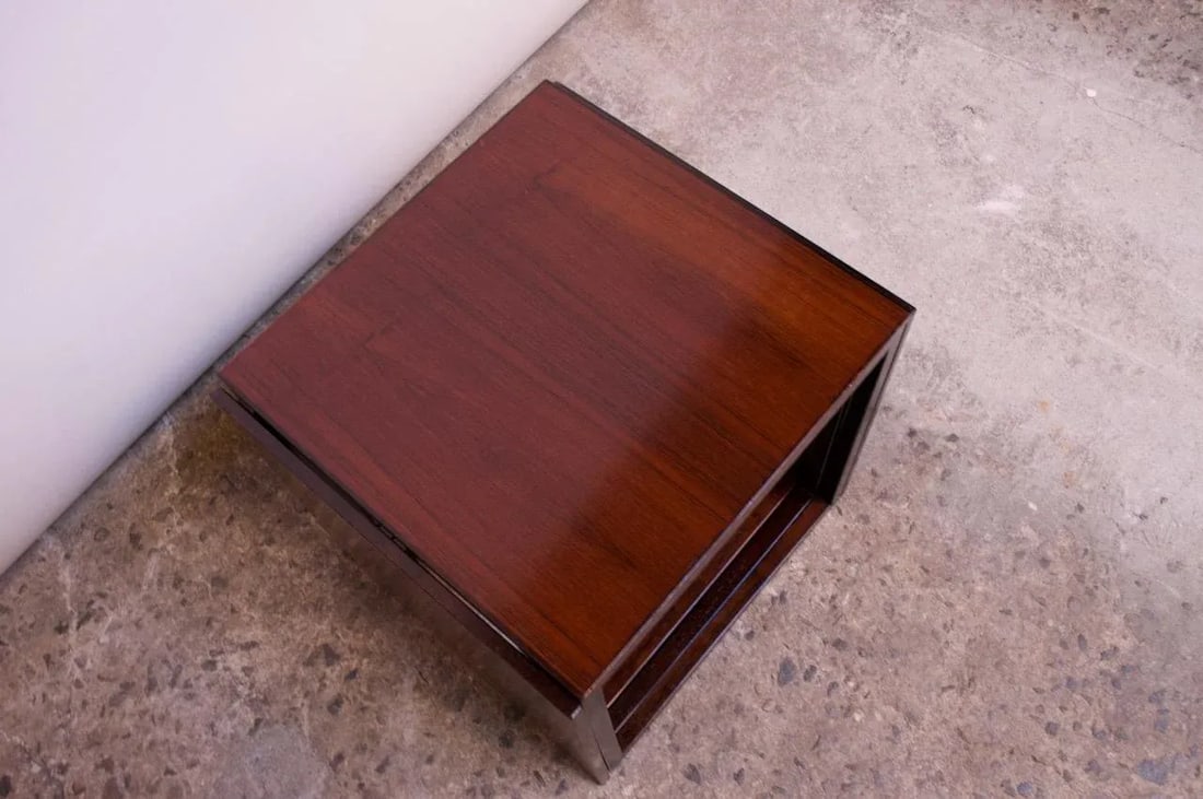 Kai Kristiansen Rosewood "Cube" of Three Interlocking Nesting Tables - 3