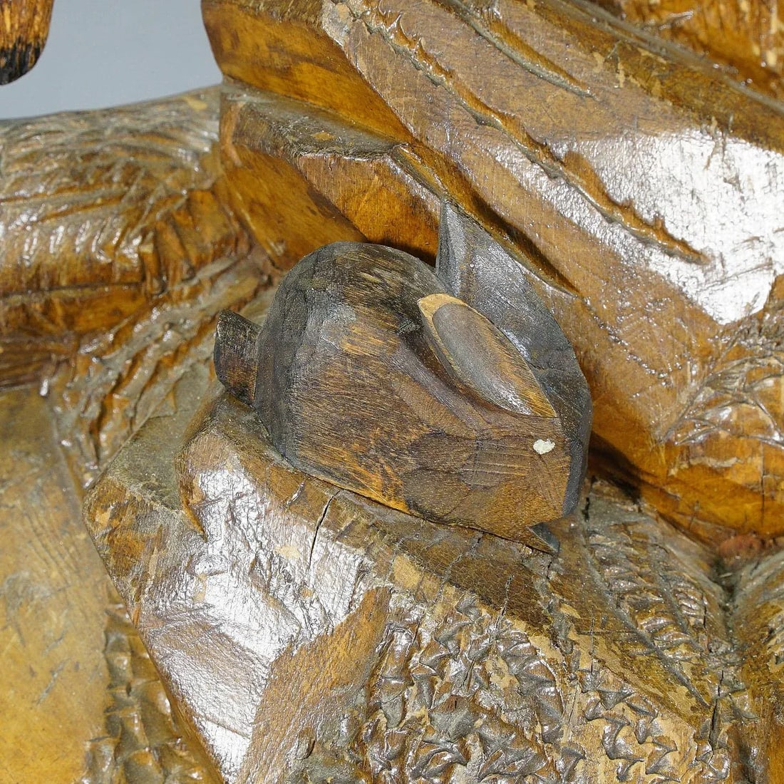 Large Black Forest Woodcarving Ibex Sculpture, Austria Ca. 1920 - 7