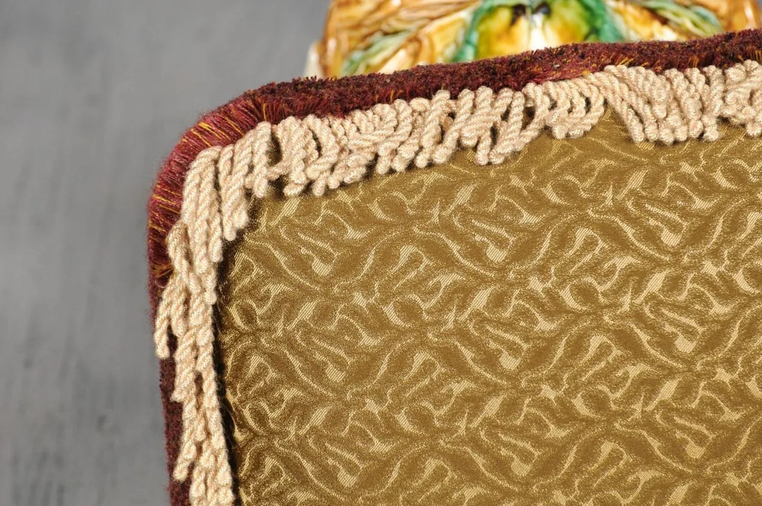 French 19th Century Floral Aubusson Tapestry Pillow - 8