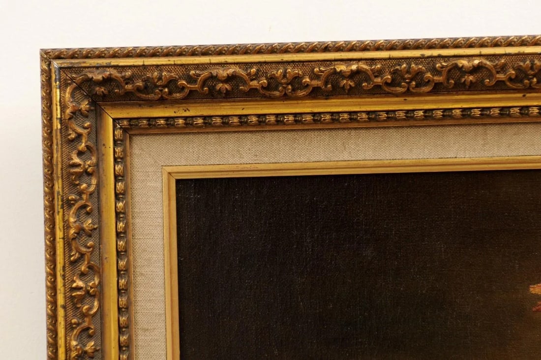 19th Century French Fruit Still Life Oil Painting, Framed - 5