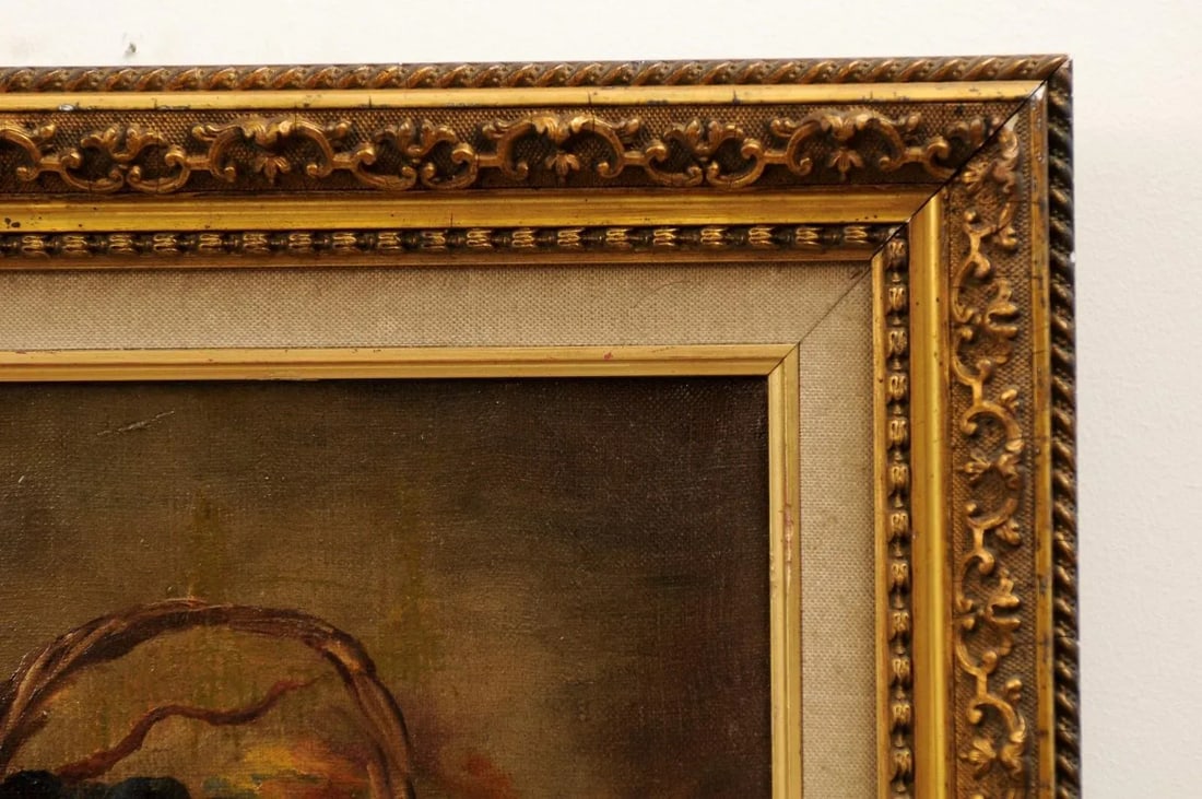 19th Century French Fruit Still Life Oil Painting, Framed - 6