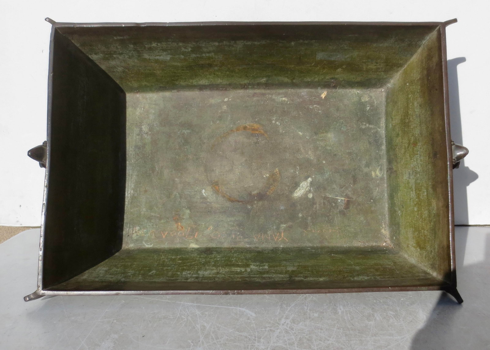 Japanese Bronze Ikebana/Bonsai Tray - 11
