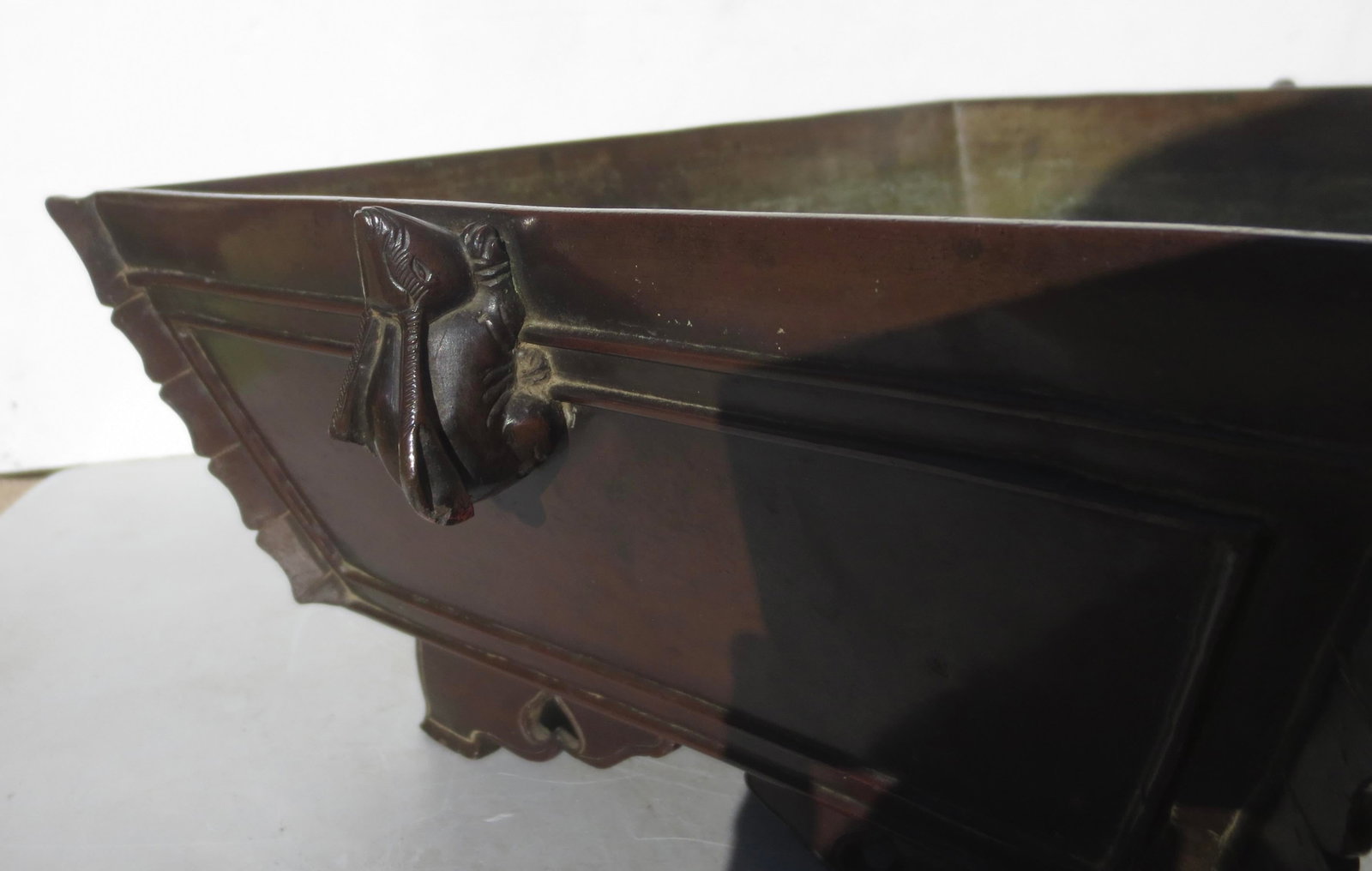 Japanese Bronze Ikebana/Bonsai Tray - 3