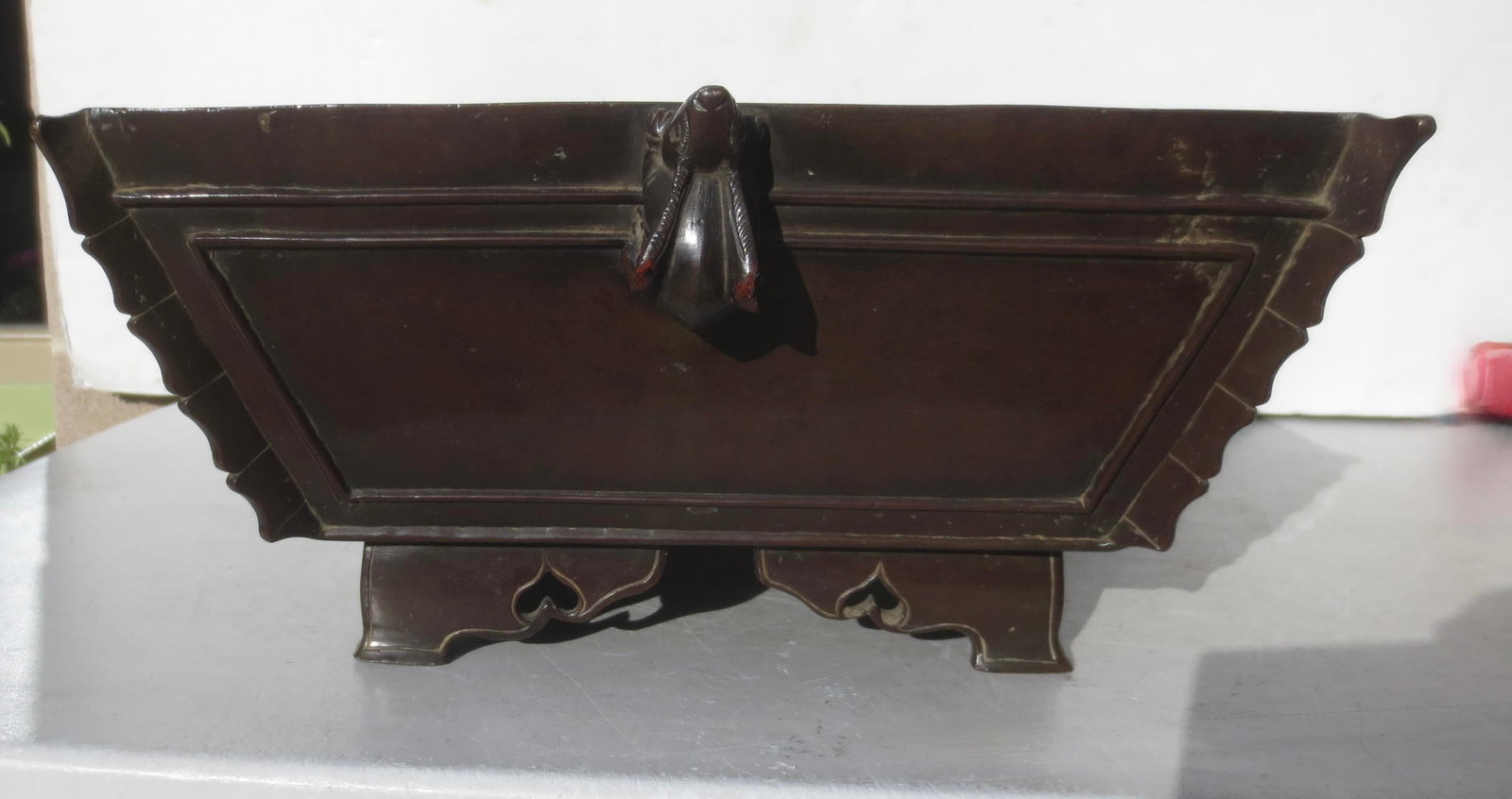 Japanese Bronze Ikebana/Bonsai Tray - 6