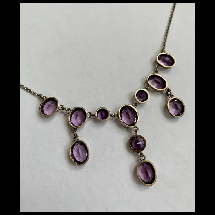 Late 19th Century Victorian Amethyst Necklace - 10