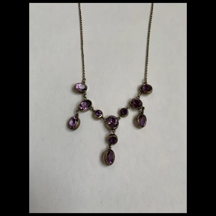 Late 19th Century Victorian Amethyst Necklace - 11