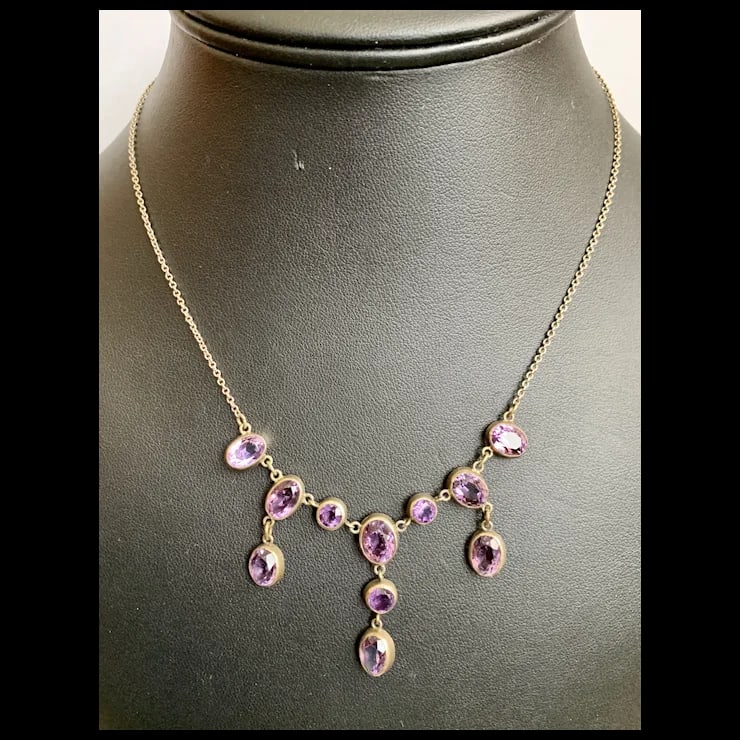 Late 19th Century Victorian Amethyst Necklace - 2