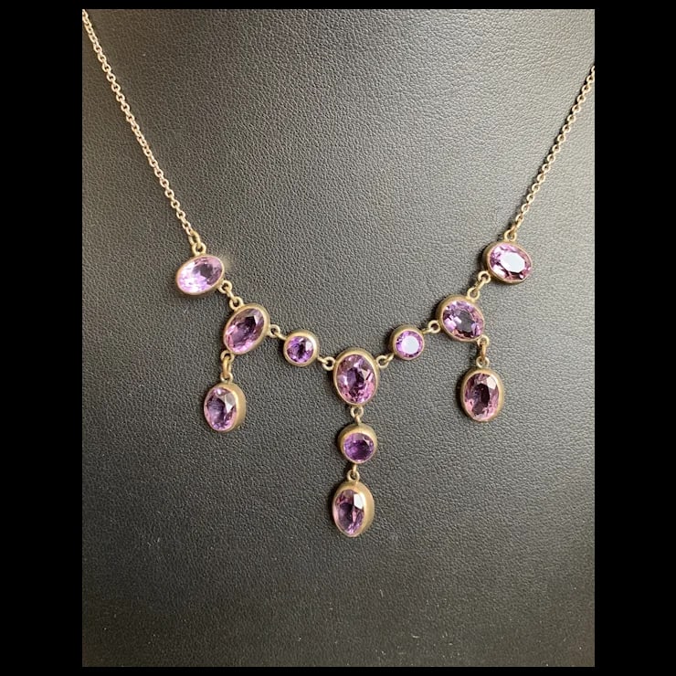 Late 19th Century Victorian Amethyst Necklace - 5