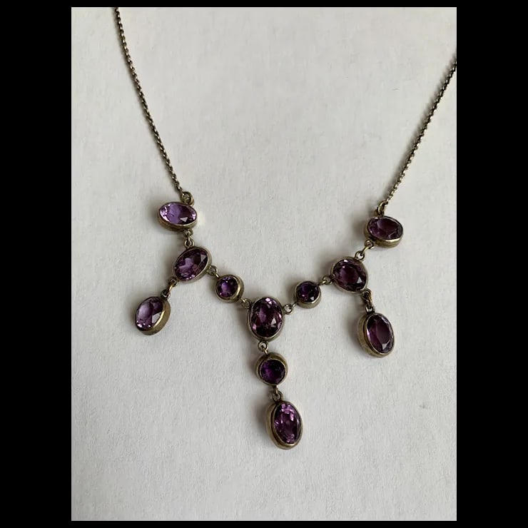 Late 19th Century Victorian Amethyst Necklace - 7