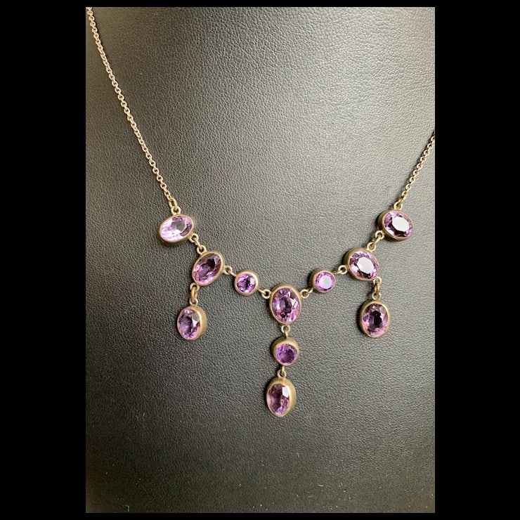 Late 19th Century Victorian Amethyst Necklace - 8