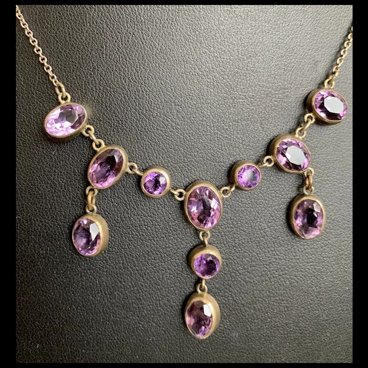Late 19th Century Victorian Amethyst Necklace - 9