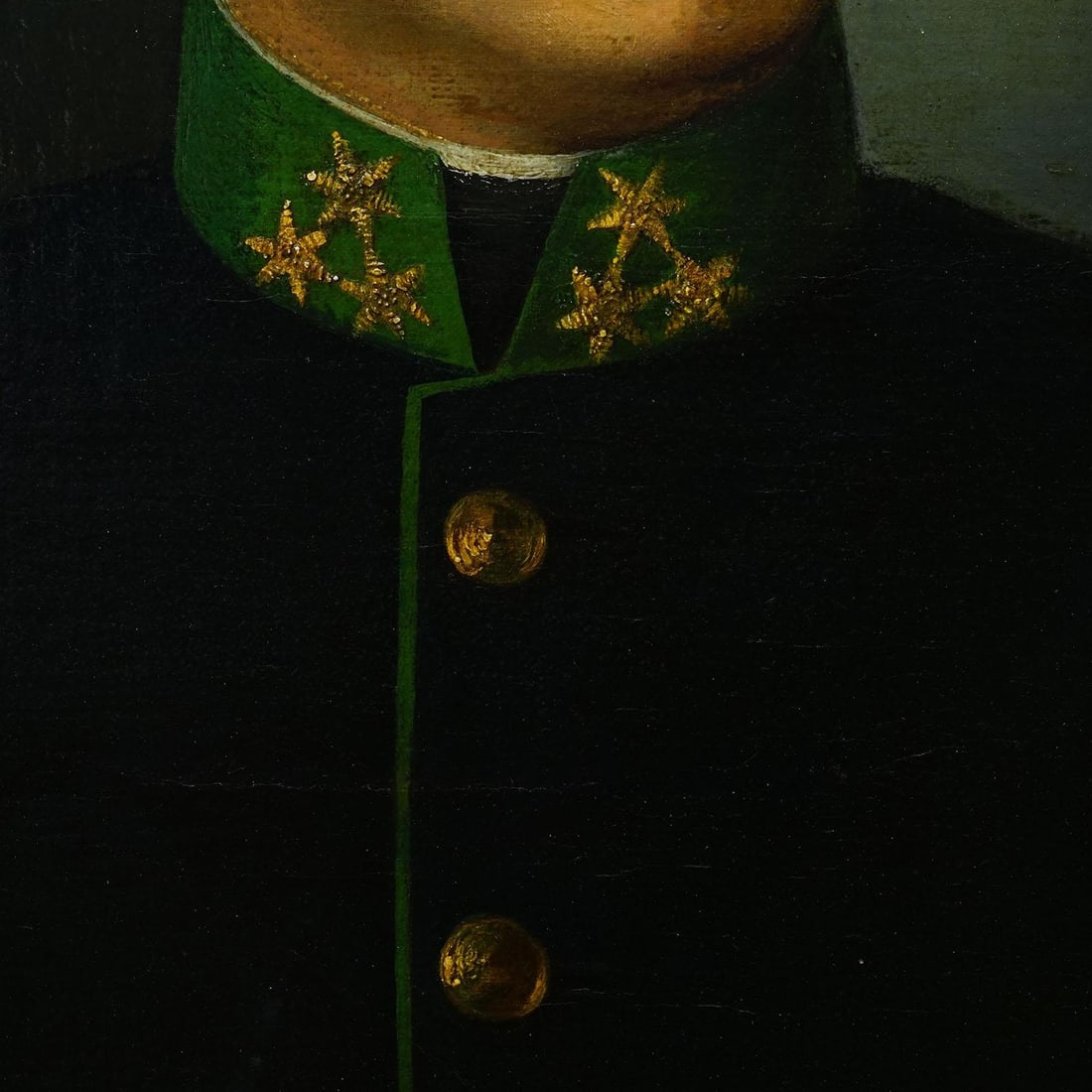 Antique Oil Painting Portrait of a Austrian Folksy Man, Vienna 1892 - 5