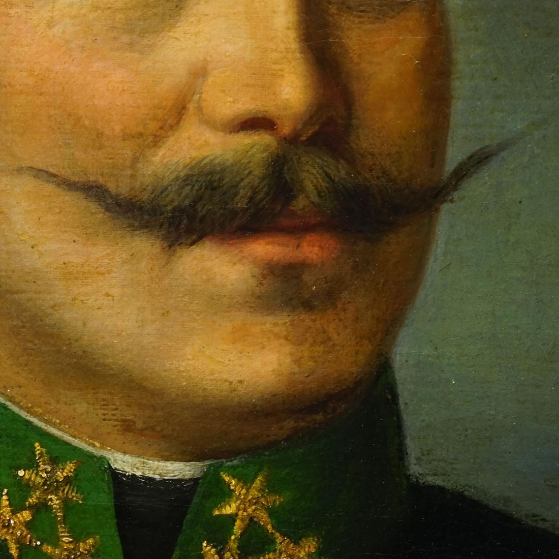 Antique Oil Painting Portrait of a Austrian Folksy Man, Vienna 1892 - 6