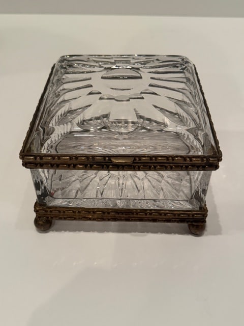 Baccarat Style Cut Crystal Box - 6