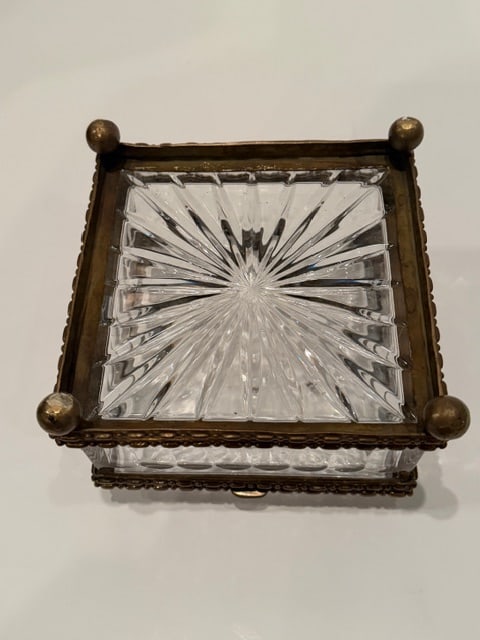 Baccarat Style Cut Crystal Box - 9