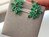 2.50 cts Natural emerald earring in 18k gold - 16