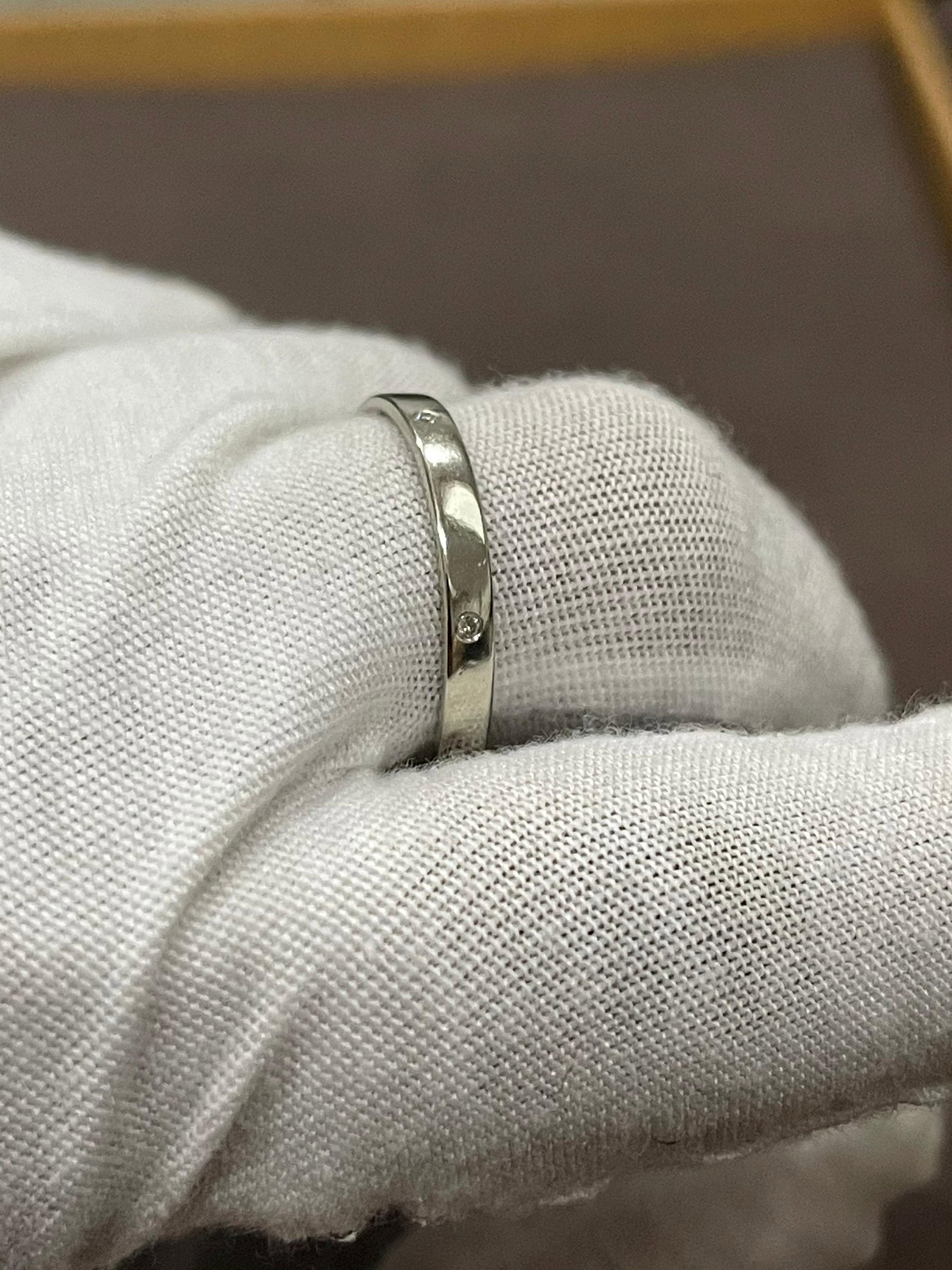 6 Flush Set Bezel Diamond Eternity Wedding Band in 14 Karat White Gold - 9
