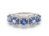 Natural 3.99 cts blue sapphire & 0.43 cts diamond ring in 18k gold - 2