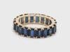 Natural 8.10 cts blue sapphire ring in 14k gold - 8