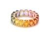 Natural 6.49 cts rainbow sapphire ring gold - 16