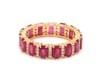 Natural 2.91 cts ruby with 0.32 cts diamond ring in 18k gold - 16