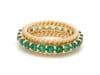 Natural 2.31 cts Zambian emerald ring in 14k gold - 10