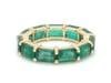 Natural 6.75 cts Zambian emerald ring 14k gold - 16