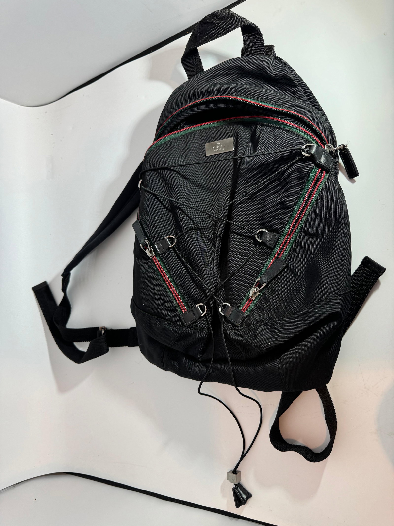 Gucci Vintage Black Nylon , Small Eden Day Back Pack Black, Made in Italy - 10