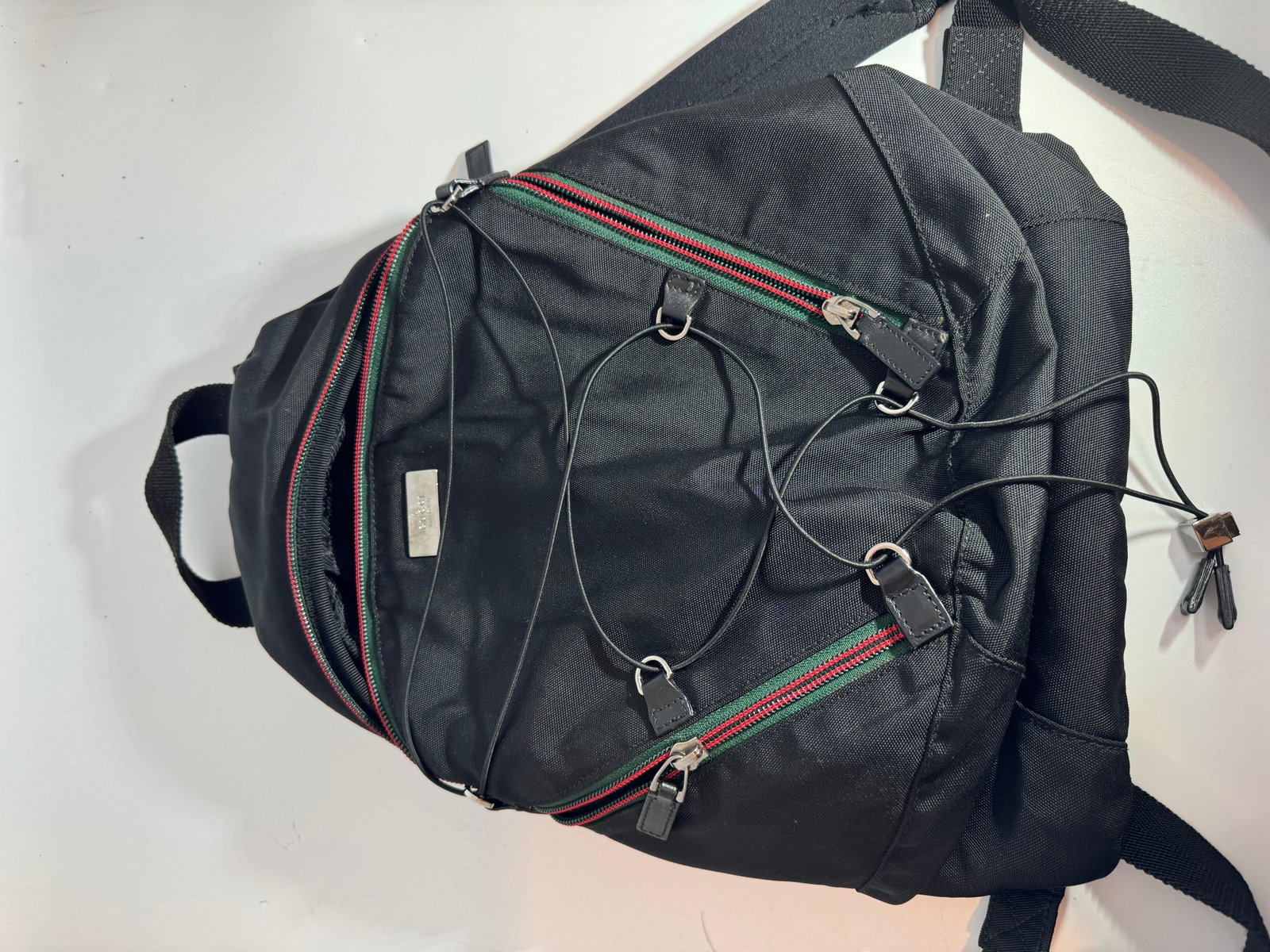 Gucci Vintage Black Nylon , Small Eden Day Back Pack Black, Made in Italy - 11