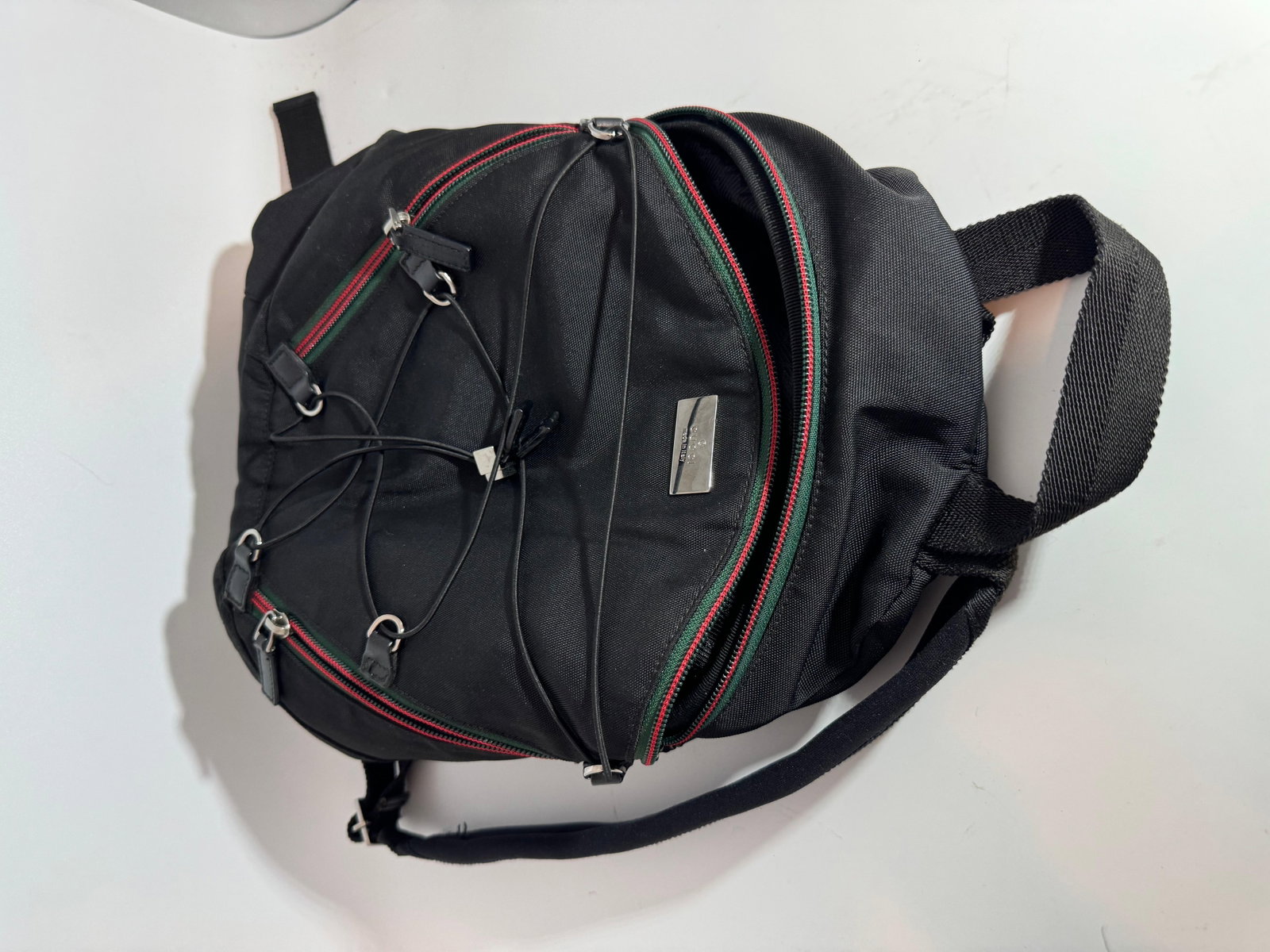 Gucci Vintage Black Nylon , Small Eden Day Back Pack Black, Made in Italy - 12