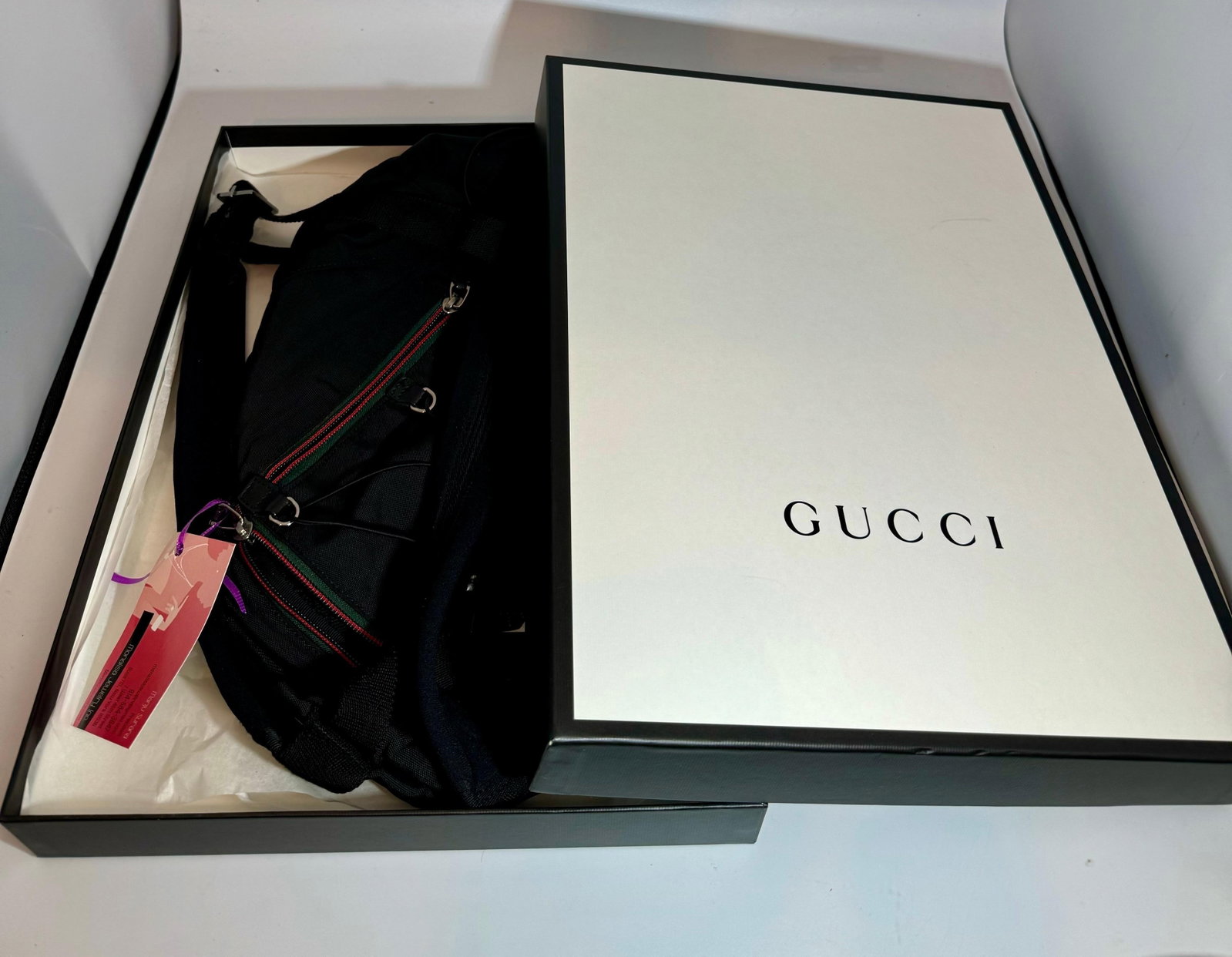 Gucci Vintage Black Nylon , Small Eden Day Back Pack Black, Made in Italy - 14