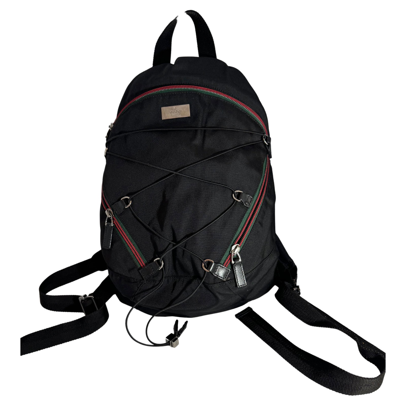 Gucci Vintage Black Nylon , Small Eden Day Back Pack Black, Made in Italy - 15